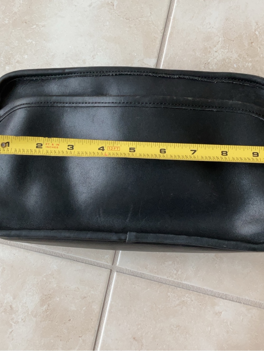 Vintage Coach Black Leather Swingpack 9974 Multi-Compartment Bag - Picture 11 of 16